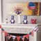 Set of 6 17inch Red, White & Blue Artificial Flower Independence Day Table Centerpiece